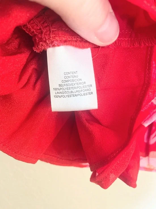 WAYF Pink Red Crop Top Ruched Feminine Coquette Going Out Top S - Picture 6 of 7